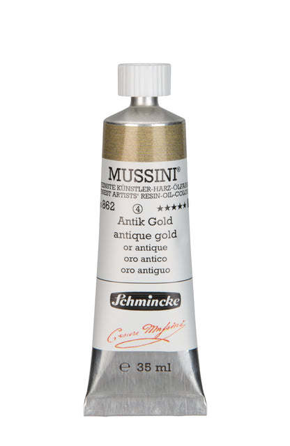 Schmincke Finest Artists’ Resin-Oil Colors. Mussini Series 10, Opaque and Semi-Opaque 35ml Tubes