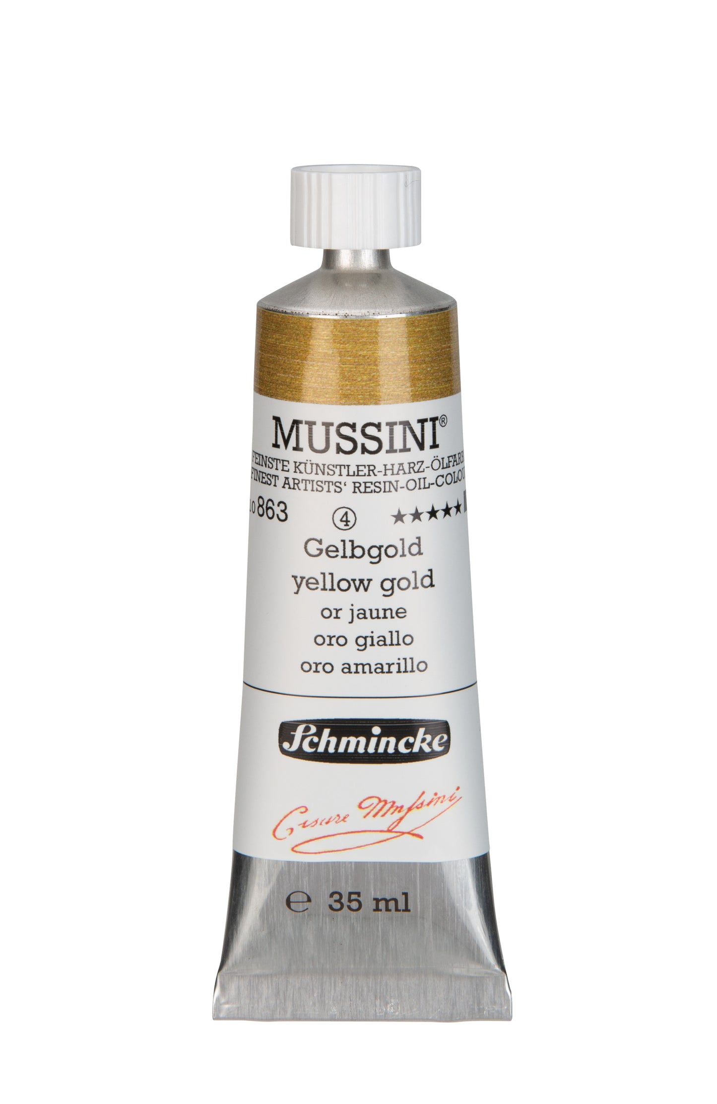 Schmincke Finest Artists’ Resin-Oil Colors. Mussini Series 10, Opaque and Semi-Opaque 35ml Tubes