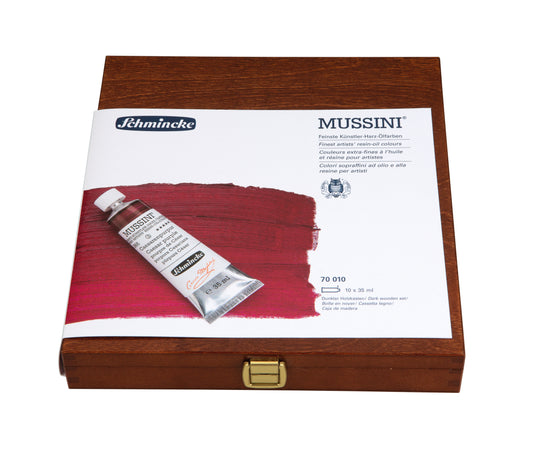 Schmincke Finest Artist Resin-Oil Color Mussini 10x35ml Box Gift Set