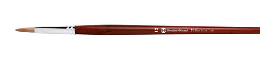 Borciani e Bonazzi, SERIES 70 ROUND BRUSH WITH OX HAIR AND LONG HANDLE.