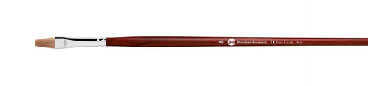 Borciani e Bonazzi, SERIES 71 FLAT BRUSH WITH OX HAIR AND LONG HANDLE