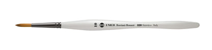 Borciani e Bonazzi SERIES 820 UNICO ROUND BRUSH IN FLAMED SYNTHETIC FIBER AND BALANCED HANDLE